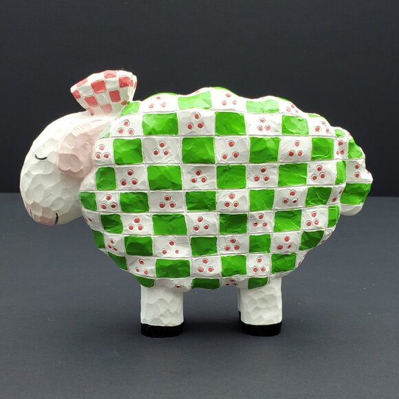 Resin Sheep Figurines in Holiday Sweaters Christmas Sheep Figures Statues Decor - Picture 4 of 6